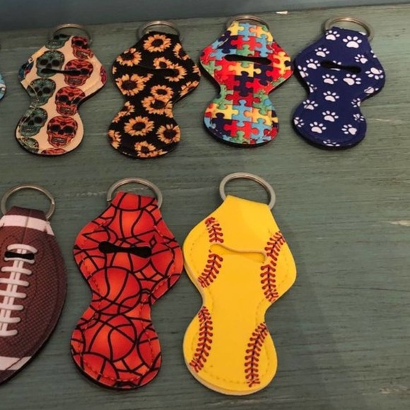 Charcoal Gray Eiffel Tower Canvas Pencil Case/Shave Kit with Choice Keychain - Picture 4 of 4